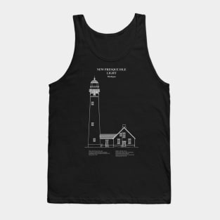 New Presque Isle Light Lighthouse - Michigan - ADpng Tank Top